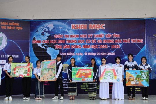 145 dự án tranh tài Cuộc thi Khoa học kỹ thuật cấp tỉnh Lâm Đồng
