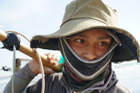 Cào chằng chằng - sinh kế mùa nước cạn ở Mũi Né