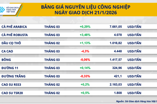Giá cà phê Robusta tăng mạnh lên 4.078 USD/tấn, đồng COMEX lùi về mốc 12.716 USD/tấn
