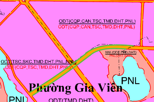 Quy hoạch hạ tầng phường Gia Viên: Chi tiết tuyến đường mới 1,8 km kết nối hồ Phương Lưu