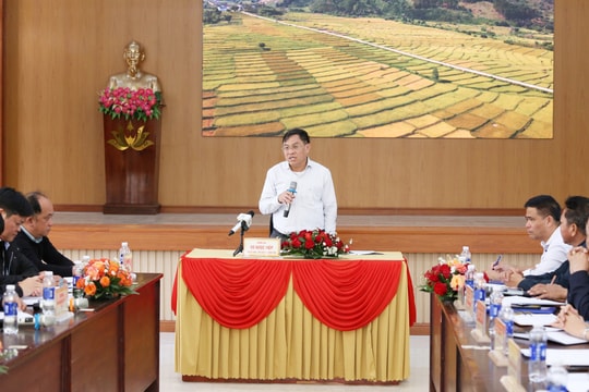 Lâm Đồng phấn đấu hoàn thành tuyến đường ĐT722 trước 30/6/2026