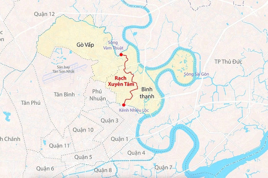 TP.HCM đẩy nhanh tiến độ dự án 17.000 tỷ đồng cải tạo rạch Xuyên Tâm