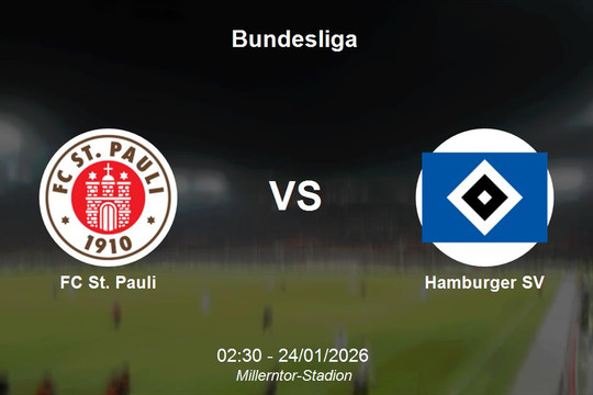Nhận định FC St. Pauli vs Hamburger SV - Derby Hamburg rực lửa tại Bundesliga