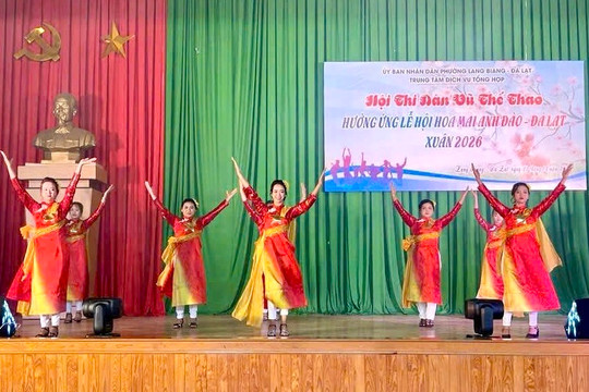 Hội thi Dân vũ thể thao hưởng ứng Lễ hội Hoa Mai Anh Đào - Xuân 2026