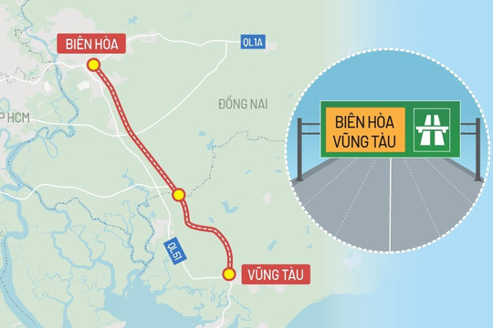 Cao tốc Biên Hòa - Vũng Tàu gần 18.000 tỷ đồng: Diện mạo thực địa và mục tiêu về đích 2026