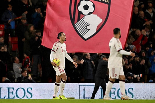 Liverpool gục ngã 2-3 trước Bournemouth: Nghịch lý kiểm soát và hồi chuông báo động hàng thủ