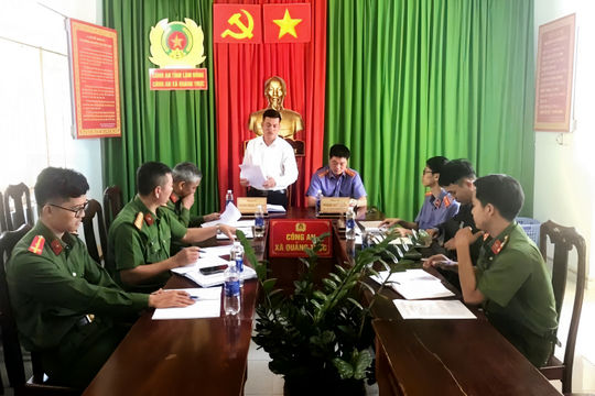 Kiểm tra công tác thi hành án hình sự tại xã biên giới Quảng Trực