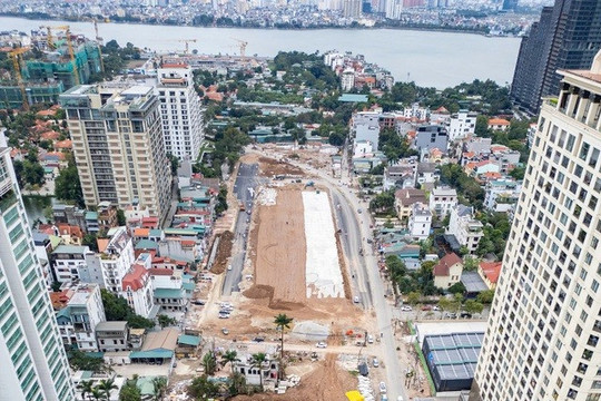 Dự án đường Đặng Thai Mai hơn 550 tỷ đồng kết nối nhà hát Ngọc Trai dần lộ diện