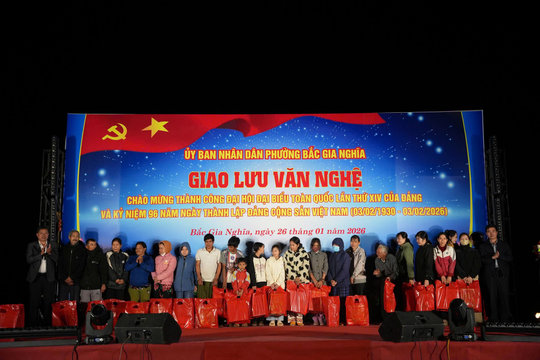 Phường Bắc Gia Nghĩa tổ chức văn nghệ chào mừng thành công Đại hội XIV của Đảng