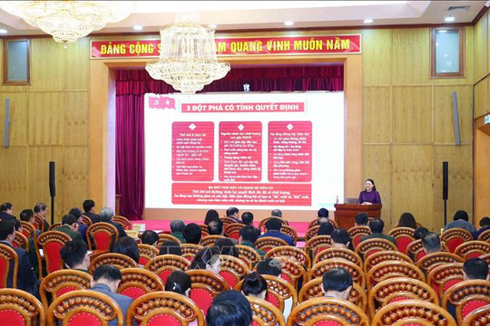 Hội nghị Báo cáo viên Trung ương toàn quốc thông báo nhanh kết quả Đại hội XIV của Đảng