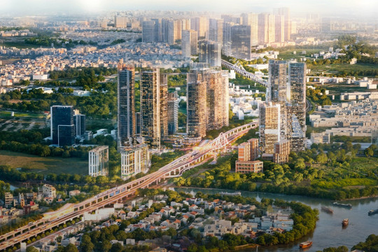 TP.HCM xây trục đường trên cao 60m nối khu Nam: Cận cảnh kiến trúc hình rễ cây đước