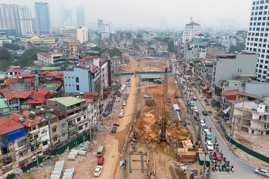 Đường Vành đai 1 đoạn Hoàng Cầu - Voi Phục: Thông xe kỹ thuật và mục tiêu hoàn thành năm 2026