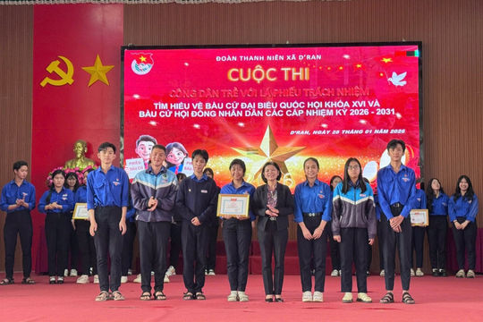 Tuổi trẻ D’ran thi tìm hiểu bầu cử đại biểu ĐBQH và HĐND