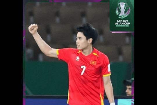 AFC đề cử siêu phẩm của Đình Bắc cho danh hiệu bàn thắng đẹp nhất U23 châu Á