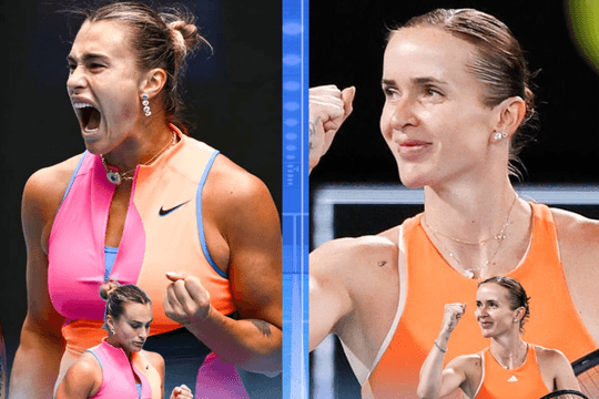 Rực lửa bán kết Australian Open 2026: Sabalenka thách thức Svitolina, Rybakina đại chiến Pegula