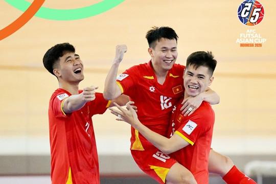 Tuyển futsal Việt Nam thắng Lebanon 2-0: CĐV châu Á ngỡ ngàng trước sức mạnh của 'Chiến binh Sao Vàng'
