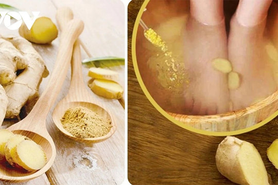 Mẹo ngâm chân bằng nước gừng giúp giữ ấm và cải thiện giấc ngủ hiệu quả