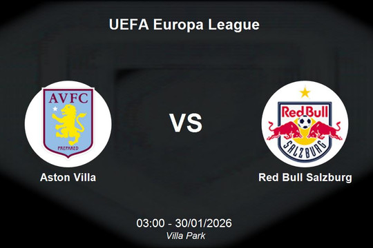 Nhận định Aston Villa vs Red Bull Salzburg - UEFA Europa League
