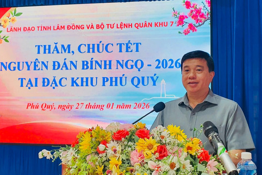 Bí thư Tỉnh ủy Lâm Đồng Y Thanh Hà Niê Kđăm thăm, chúc Tết tại Đặc khu Phú Quý và Phường Tiến Thành
