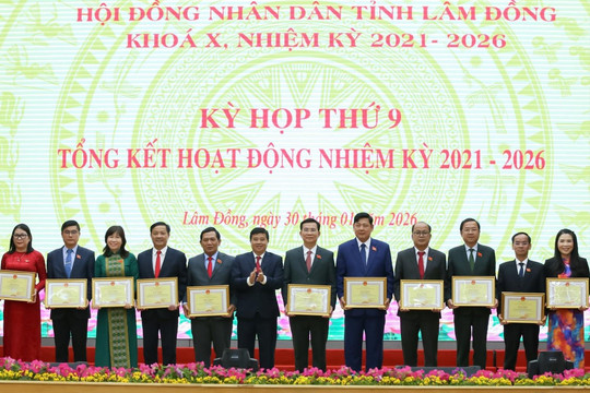 HĐND tỉnh Lâm Đồng khóa X tổng kết nhiệm kỳ 2021 - 2026
