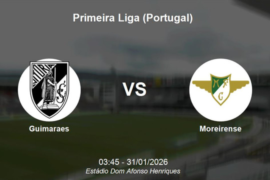 Nhận định Guimaraes vs Moreirense - Vòng đấu kịch tính tại Primeira Liga