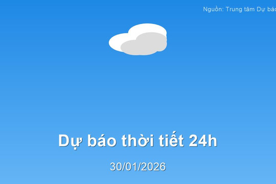 Thời tiết đất liền 24h tới (31/01/2026): Bắc Bộ chuyển rét, Nam Bộ ngày nắng