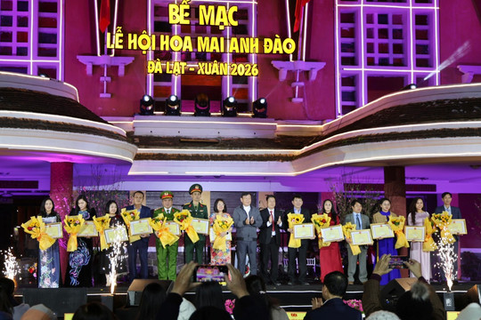 Bế mạc Lễ hội hoa Mai anh đào Đà Lạt - Xuân 2026
