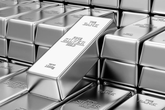 Giá bạc hôm nay 31/1 giảm sâu sau khi lập đỉnh lịch sử 121,67 USD/ounce