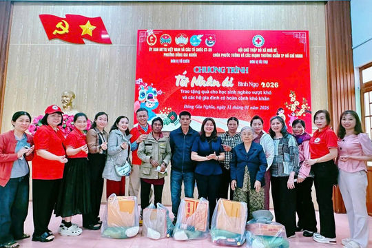 Trao 600 suất quà Tết cho các hoàn cảnh khó khăn phường Đông Gia Nghĩa