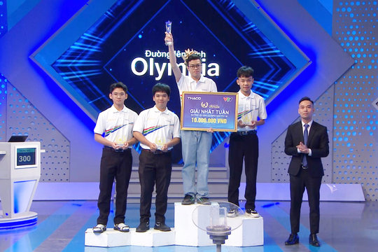 Nghiêm Trung Đức giành vòng nguyệt quế Đường lên đỉnh Olympia 2026 với 300 điểm