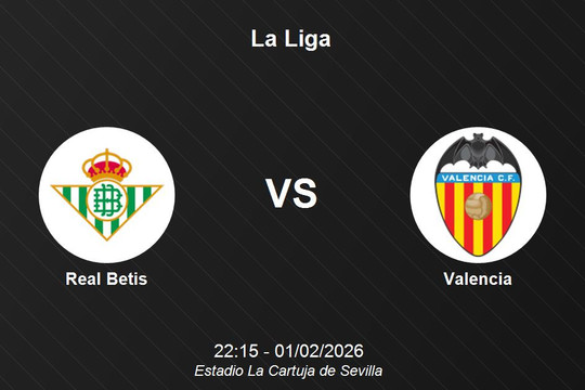 Nhận định Real Betis vs Valencia - La Liga: Thử thách tại pháo đài La Cartuja