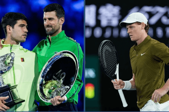 Bảng xếp hạng tennis 2/2: Djokovic trở lại Top 3 ATP, Rybakina chiếm ngôi số 3 WTA