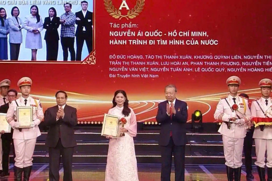 Đài THVN giành giải A và giải B tại Lễ trao Giải Búa liềm Vàng lần thứ X năm 2025