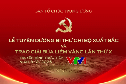 Vinh danh 96 Bí thư Chi bộ xuất sắc và trao giải Búa liềm Vàng lần thứ X năm 2025