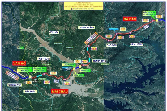 Đề xuất mở rộng cao tốc Hòa Bình - Mộc Châu lên 4 làn xe với cầu dây văng kỷ lục