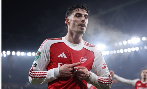 Kai Havertz ghi bàn phút 90+7 đưa Arsenal vào chung kết EFL Cup sau trận Derby kịch tính