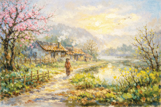 Tháng Giêng về...