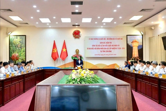 Phó Chủ tịch nước Võ Thị Ánh Xuân kiểm tra công tác bầu cử tại Lâm Đồng