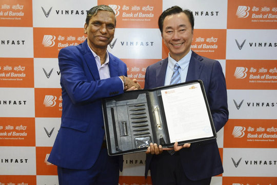VinFast bắt tay Bank of Baroda triển khai gói tín dụng 22 triệu USD tại Ấn Độ