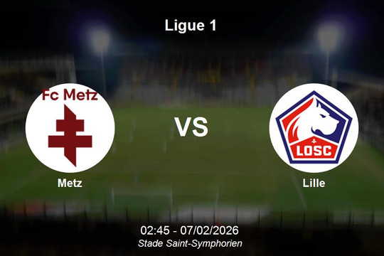 Nhận định Metz vs Lille - Ligue 1: Thử thách cho hàng thủ đội chủ nhà