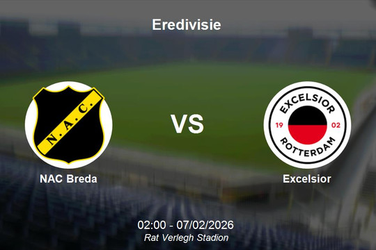Nhận định NAC Breda vs Excelsior - Vòng 22 Eredivisie: Điểm tựa Rat Verlegh Stadion