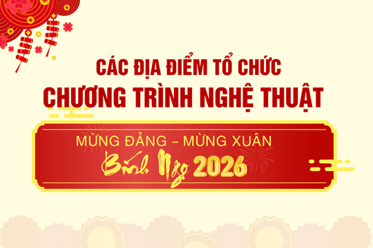 Các địa điểm tổ chức chương trình nghệ thuật mừng Đảng - mừng xuân tại Lâm Đồng