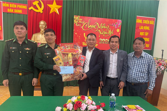 Đảng bộ Báo và Phát thanh, Truyền hình Lâm Đồng thăm chúc Tết các đồn biên phòng