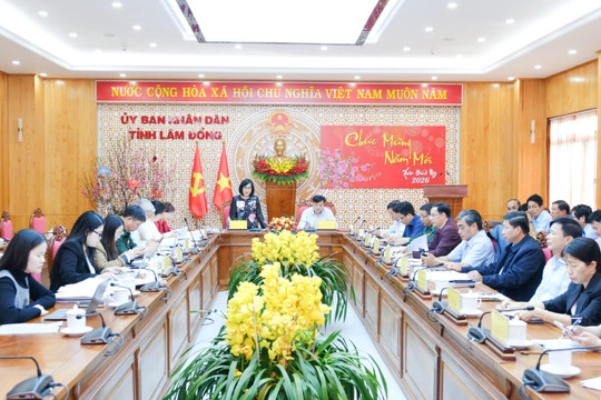 Thứ trưởng Bộ Tư pháp Đặng Hoàng Oanh làm việc với tỉnh Lâm Đồng về chống khai thác IUU