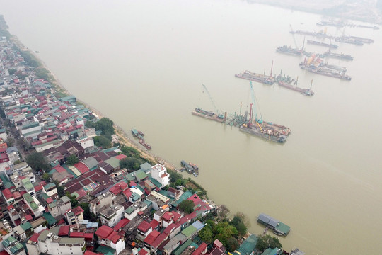 Cầu Trần Hưng Đạo: Đẩy mạnh thi công trụ cạn và nhánh kết nối tại Long Biên