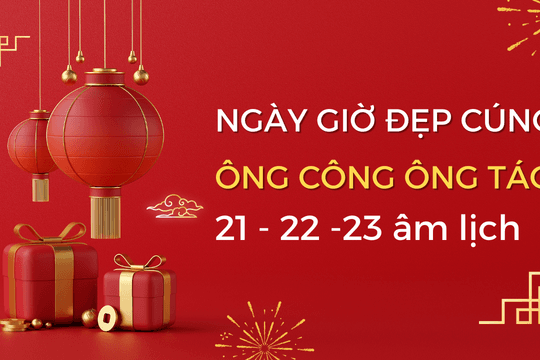 Ngày, giờ vàng cúng ông Công ông Táo năm 2026