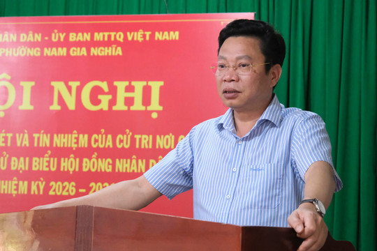 100% cử tri thống nhất giới thiệu Chủ tịch HĐND tỉnh Lưu Văn Trung ứng cử đại biểu HĐND tỉnh Lâm Đồng