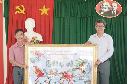 Phó Chủ tịch UBND tỉnh Lâm Đồng Nguyễn Minh thăm, chúc Tết hai đơn vị bảo vệ rừng
