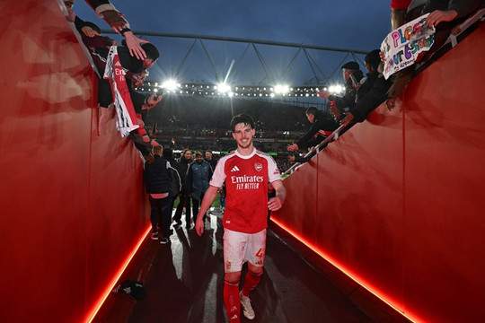 Declan Rice: Ông chủ khu trung tuyến và tầm vóc thủ lĩnh thực sự tại Arsenal