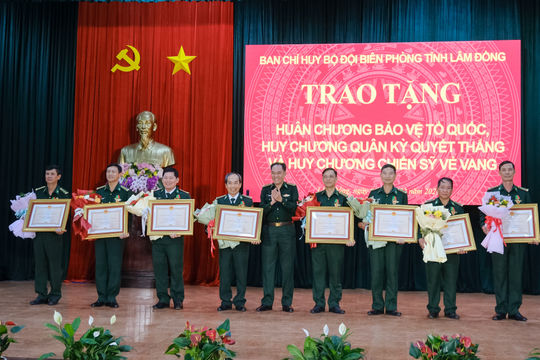 Bộ đội Biên phòng tỉnh Lâm Đồng đón nhận nhiều phần thưởng cao quý